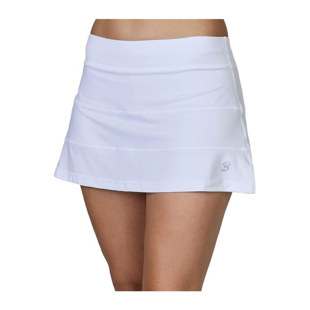 NWT Sofibella Women UV Colors 13in Tennis Skirt ,white-Size XL